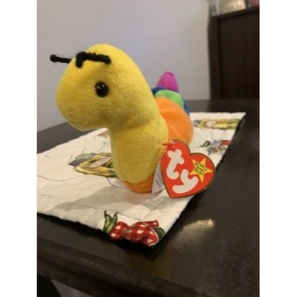 BEANIE BABY-INCH THE INCHWORM FELT ANTENNAE #4044 NWT